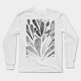 Watercolor artistic drops - black and white Long Sleeve T-Shirt